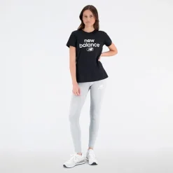 Sale New Balance Dame Essentials Logo T-Shirt Sort