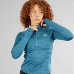 New Balance Dame Essentiel Varm Gitternät 1/​2 Lynlås Trøje Terrarium