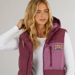 Outlet Lagooners Dame Explorer Gilet Burgundy