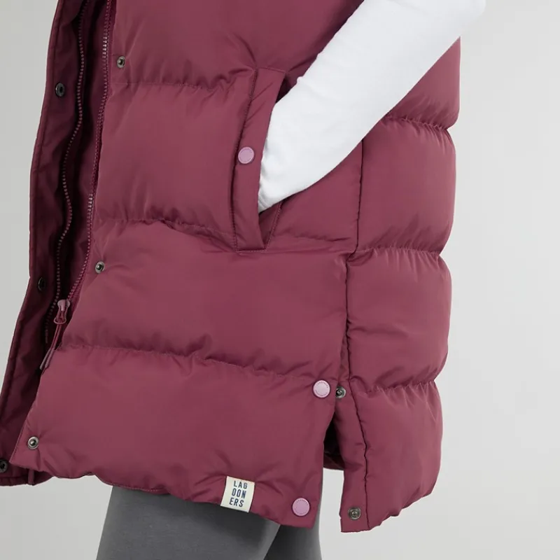 Outlet Lagooners Dame Explorer Gilet Burgundy