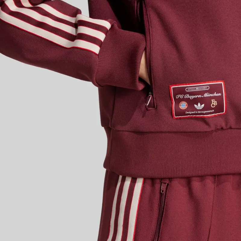 adidas Dame FCB FC Bayern München Icon Træningsjakke Shadow Red
