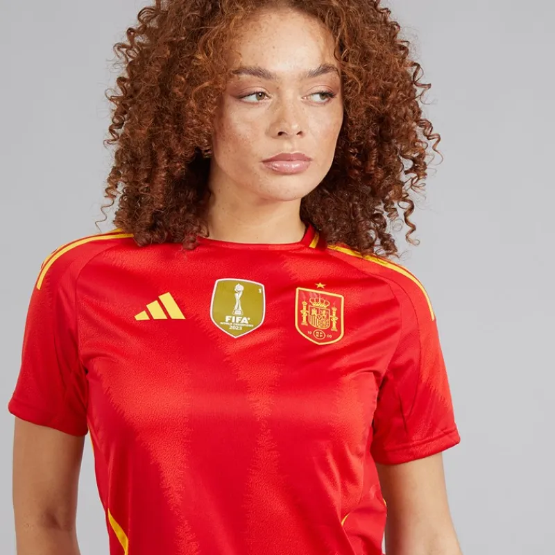 Best adidas Dame FEF Spanien Dame 24/25 Autentisk Hjemme Trøje Better Scarlet