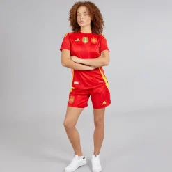 Outlet adidas Dame FEF Spanien Dame 24/25 Autentiske Hjemme Shorts Better Scarlet