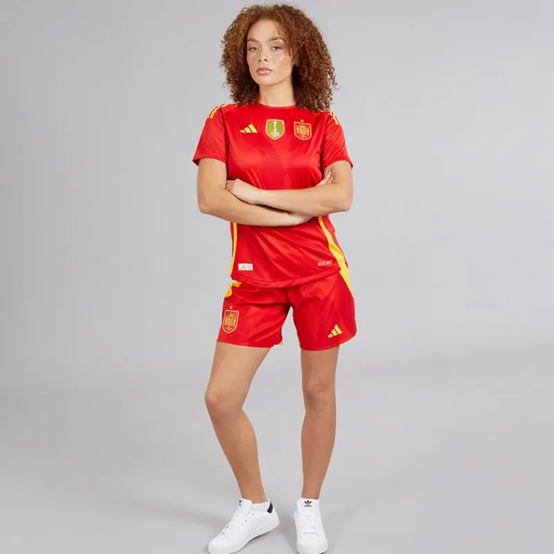 Outlet adidas Dame FEF Spanien Dame 24/25 Autentiske Hjemme Shorts Better Scarlet