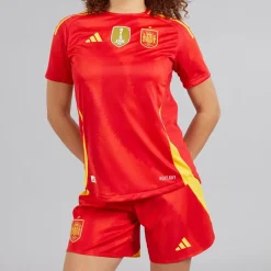Outlet adidas Dame FEF Spanien Dame 24/25 Autentiske Hjemme Shorts Better Scarlet