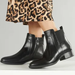 Clearance GEOX Dame Felicity Chelsea Støvler Sort