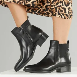 Clearance GEOX Dame Felicity Chelsea Støvler Sort