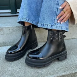 Clearance Copenhagen Shoes Dame Follow The Way støvler 038 Black Patent