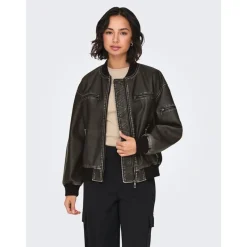 Hot Only Dame Halli Oversized Bomberjakke Sort