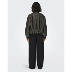 Hot Only Dame Halli Oversized Bomberjakke Sort