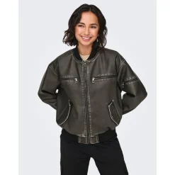Hot Only Dame Halli Oversized Bomberjakke Sort