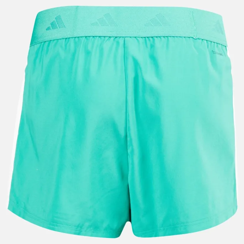 Clearance adidas Dame Hyperglam Vævede Træningsshorts Semi Court Green/Hvid