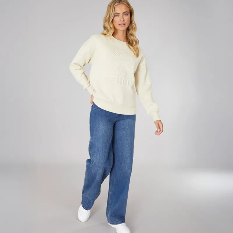 Online Bench Dame Ilma Sweatshirt Kridt Cremefarvet