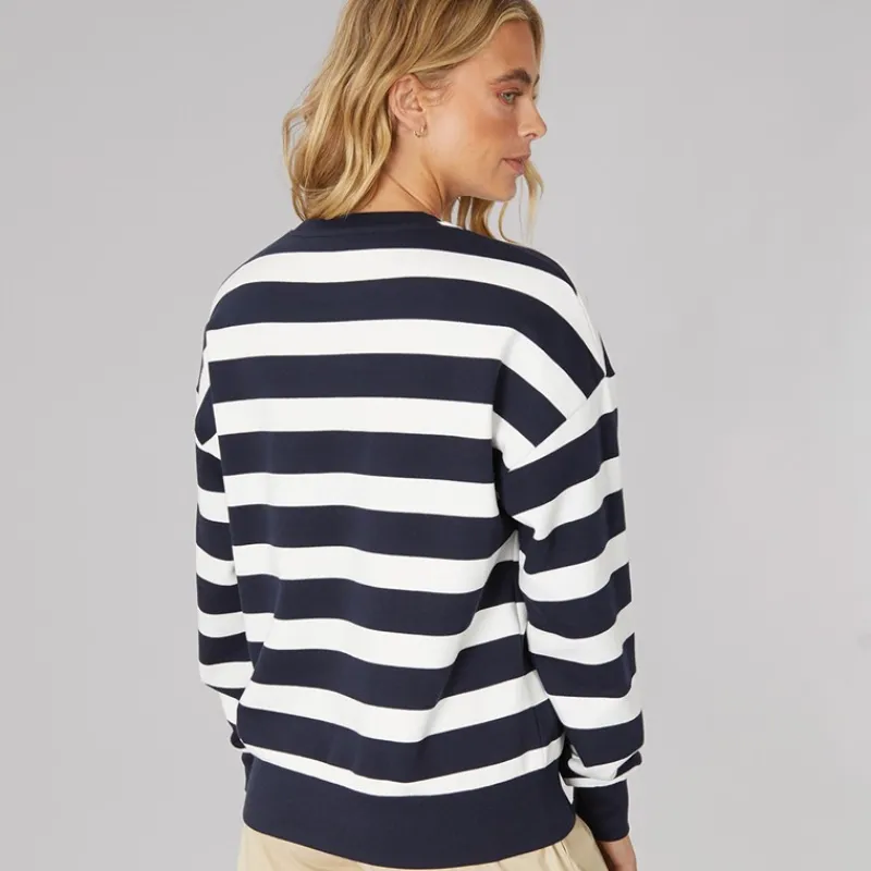 Clearance Bench Dame Jaye Sweatshirt Navy Vinter Hvid