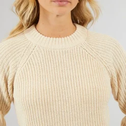 Online Bench Dame Karlie Strikket Kjole Havregryn Meleret beige