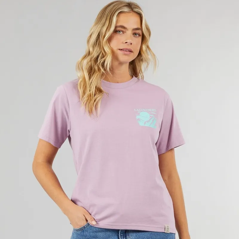 Discount Lagooners Dame Kidwelly T-shirt Støvet malva