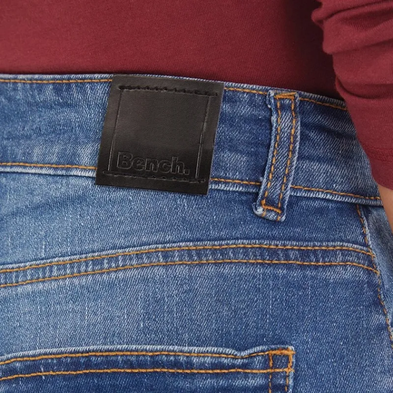 Hot Bench Dame Lena Denim Shorts Mellemblå