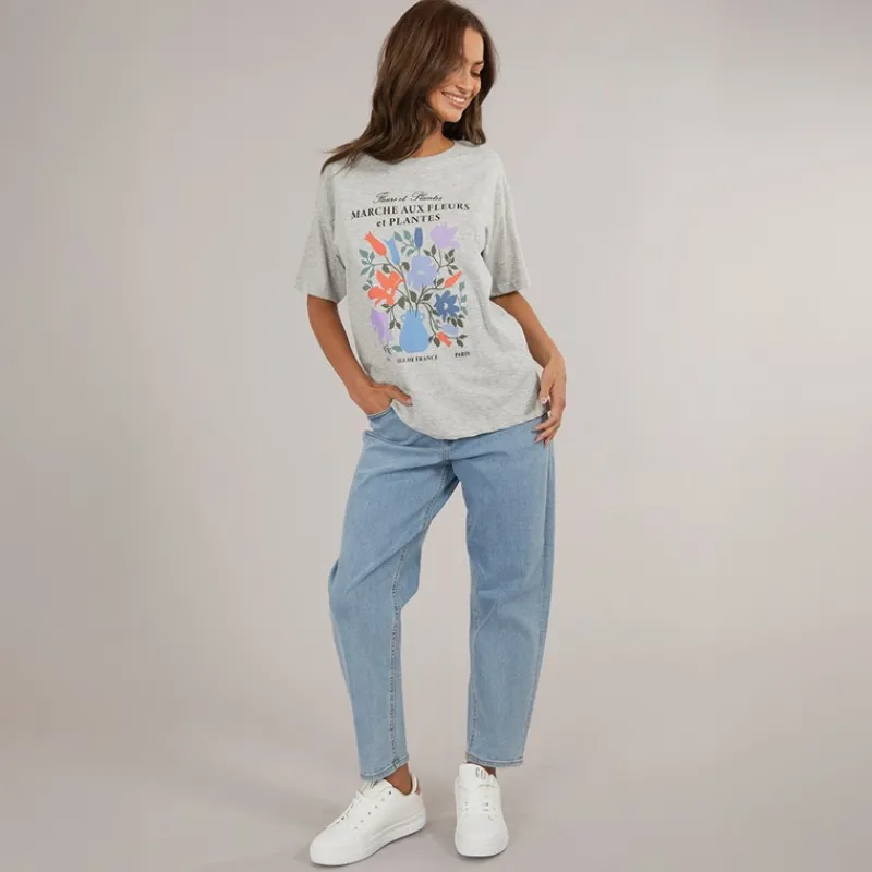 Discount JJXX Dame Lisbon Høj Talje Mom Jeans Lyseblå Denim