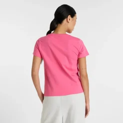 Hot New Balance Dame Logo T-Shirt Dragon Berry