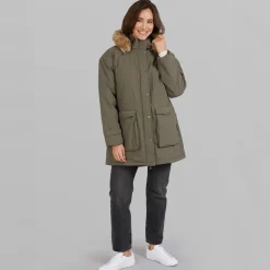 Outlet True North Dame Majlis Parka Army Grøn Grøn