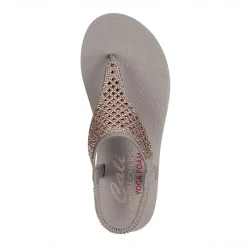 Sale SKECHERS Dame Meditations Sandaler Taupe