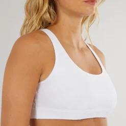 Outlet adidas Originals Dame Microterrot Monogram Racer Croptop Hvid