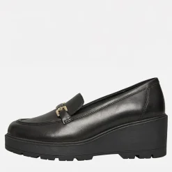 Best GEOX Dame Mierelle Kilehæls Loafers Sort
