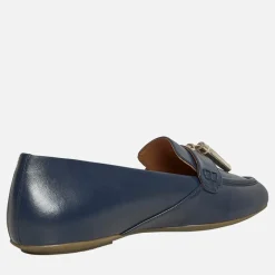 Best GEOX Dame Palmaria Tassel Loafers Blå/​Lys Guld
