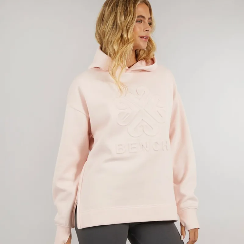 Online Bench Dame Rayra Hættetrøje Lys Pink Bleg Lyserød