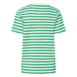 Hot Pieces Dame Ria Stribet T-shirt Absinthe Green