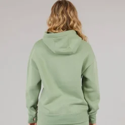 Bench Dame Riddy Oversized Hættetrøje Sage Green Salvie Grøn