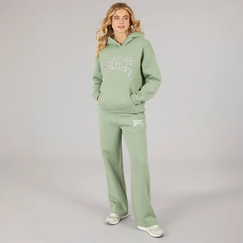 Bench Dame Riddy Oversized Hættetrøje Sage Green Salvie Grøn