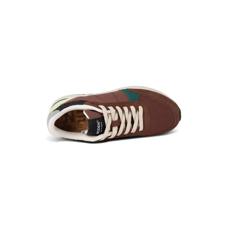Hot Woden Dame Ronja Reflekterende Sneakers 312 Sepia Brun
