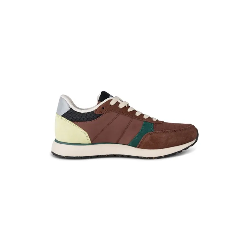 Hot Woden Dame Ronja Reflekterende Sneakers 312 Sepia Brun