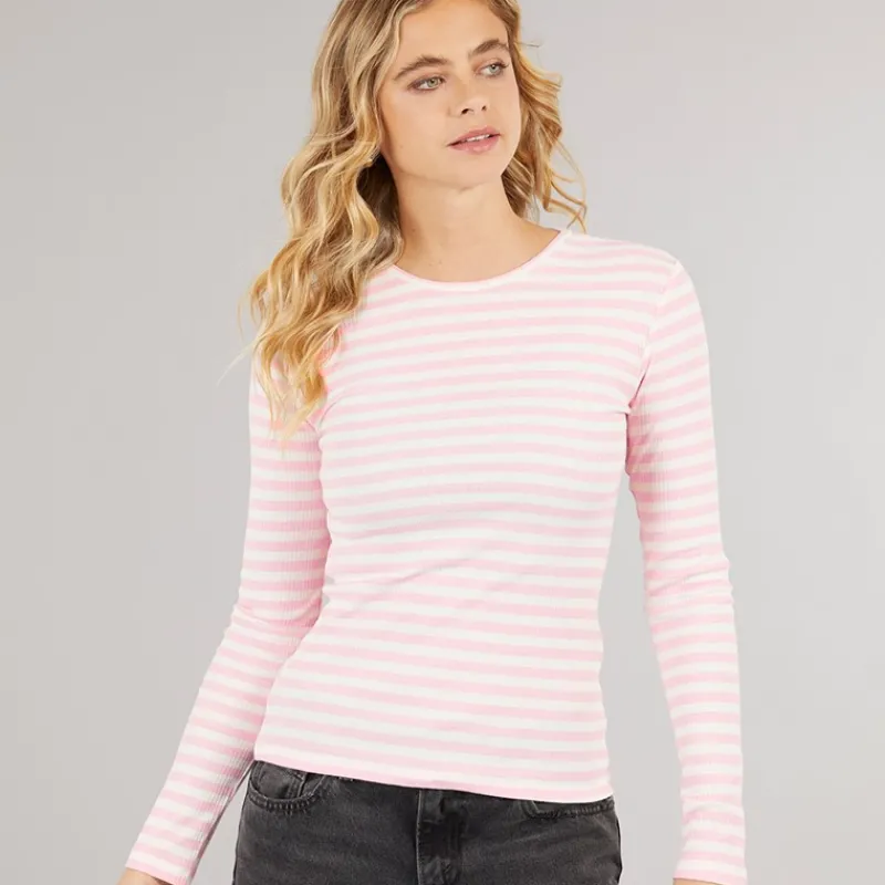 Clearance Pieces Dame Ruka Langærmet Top Roseate Spoonbill