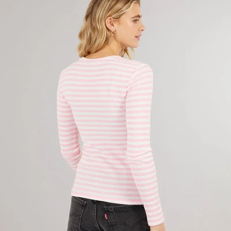 Clearance Pieces Dame Ruka Langærmet Top Roseate Spoonbill