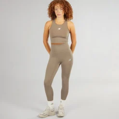 Hot New Balance Dame Script NB Dry Tight Leggings Dockside
