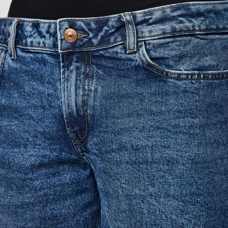 Sale Pieces Dame Selma vide bukser Medium Blue Denim