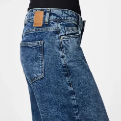 Sale Pieces Dame Selma vide bukser Medium Blue Denim