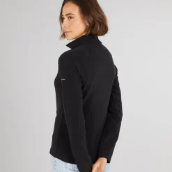 Trespass Dame Shiner 1/​2 Lynlås Mikro Fleece Sort