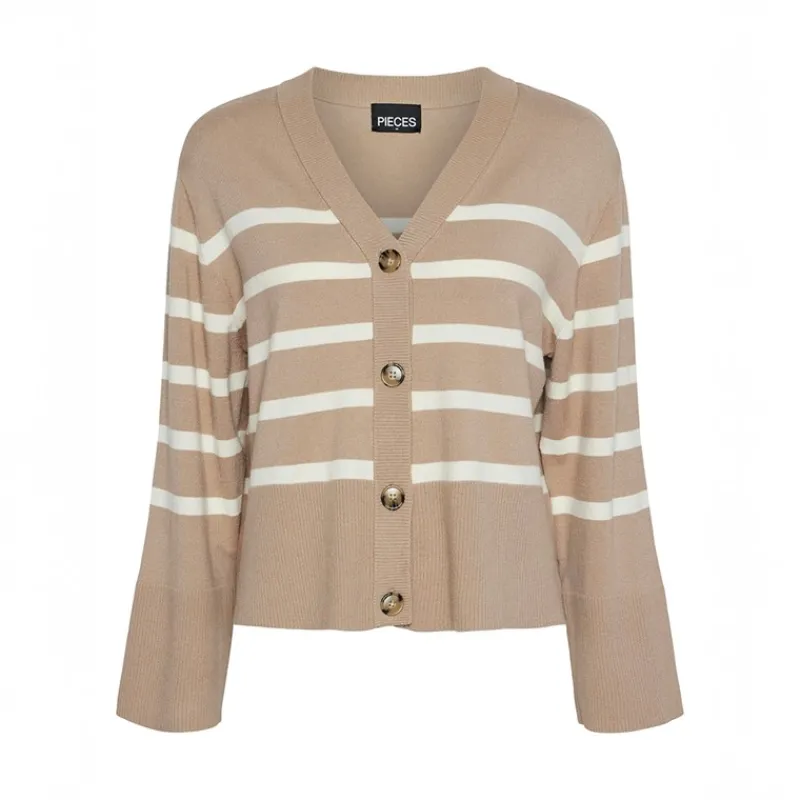 Pieces Dame Sia Cardigan Silver Mink