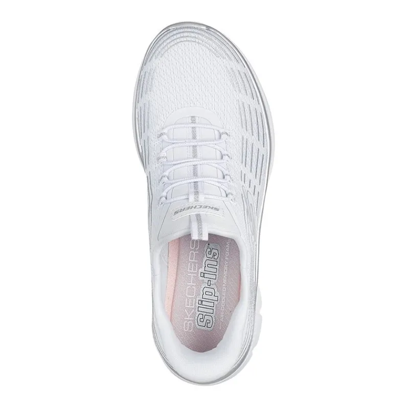 New SKECHERS SPORT Dame slip in sneakers Summits Plus Hvid