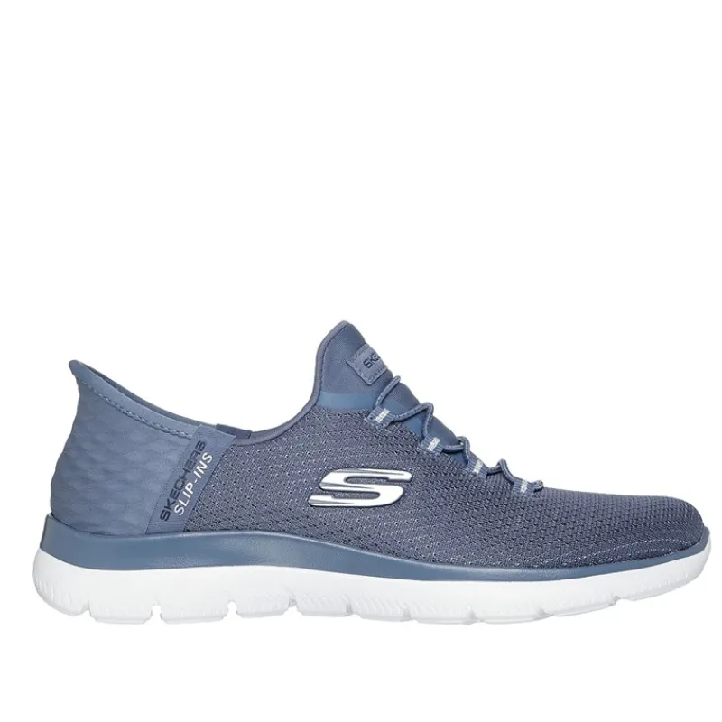 Outlet SKECHERS SPORT Dame Slip In Summits Diamond Dream Sneakers Blå Blå
