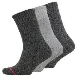 Clearance WEATHERPROOF Dame Strømper 3-pak Termisk Crew Hættelilla/​Mellem Grå/​Sort Lyse Pastel Lilla Flerfarvet