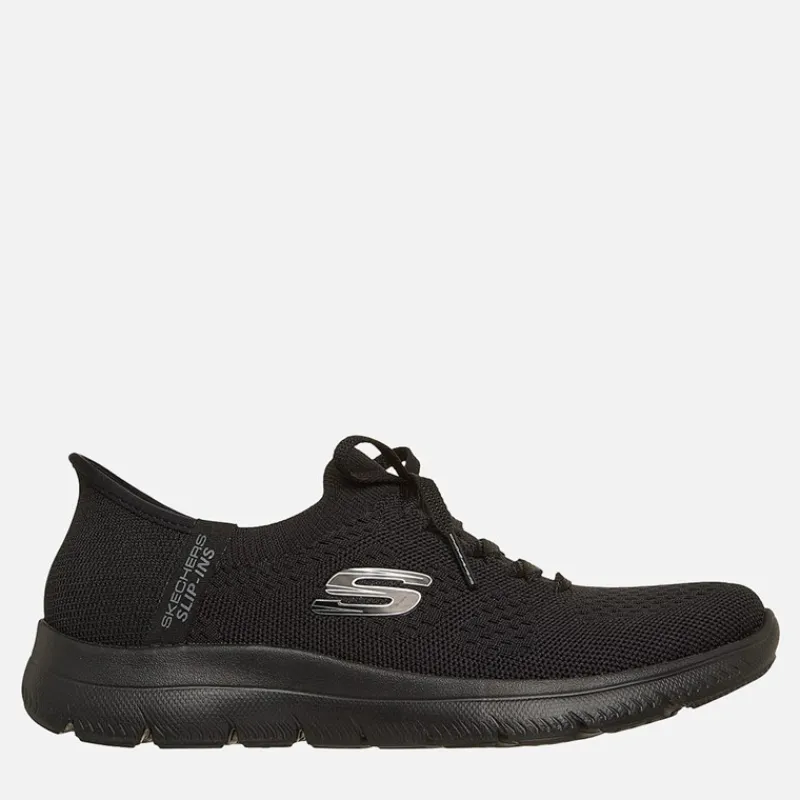 Online SKECHERS SPORT Dame Summits Slip in Nye Daglige Sneakers Sort