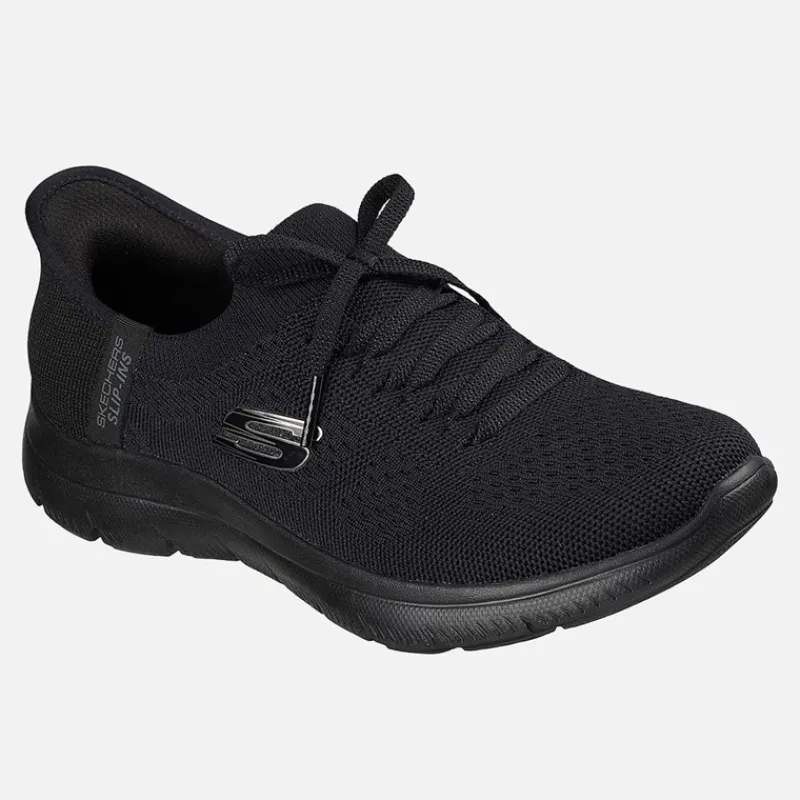 Online SKECHERS SPORT Dame Summits Slip in Nye Daglige Sneakers Sort