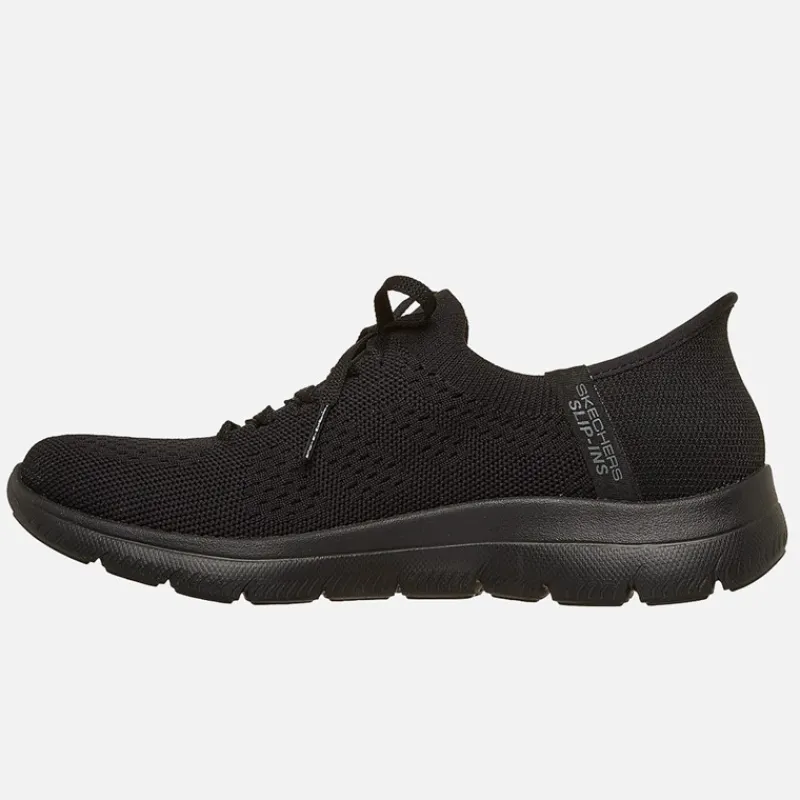 Online SKECHERS SPORT Dame Summits Slip in Nye Daglige Sneakers Sort