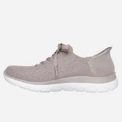 Hot SKECHERS SPORT Dame Summits Slip in Nye Daglige Sneakers Natural beige