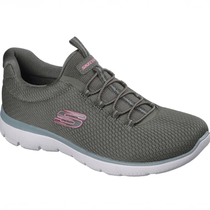 Hot SKECHERS SPORT Dame Summits Sommer Blush Sneakers Oliven