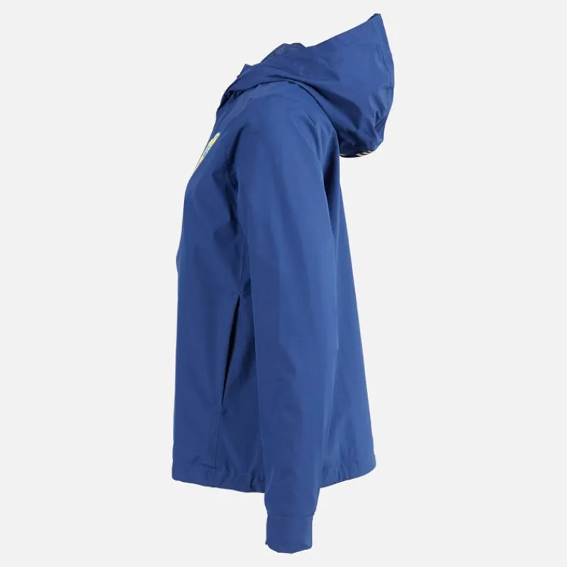 Sale adidas Dame SVFF Sverige Vandtæt Storm Jakke Team Navy Blue/Easy Yellow